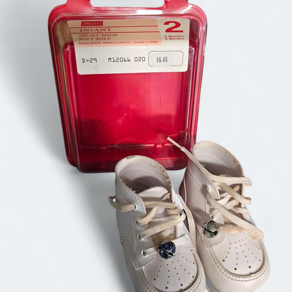 Vintage Sears Infant Shoes Size 2